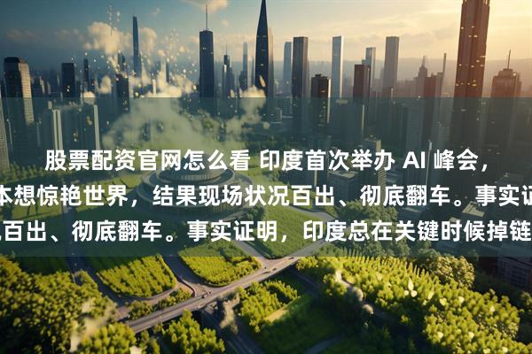 股票配资官网怎么看 印度首次举办 AI 峰会，扬言打造全球顶级盛会，本想惊艳世界，结果现场状况百出、彻底翻车。事实证明，印度总在关键时候掉链子